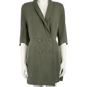 ba&sh Arya green Tuxedo Blazer Dress size 3 (US: Large) FR: 40